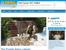 Tablet Screenshot of floridalobstering.com